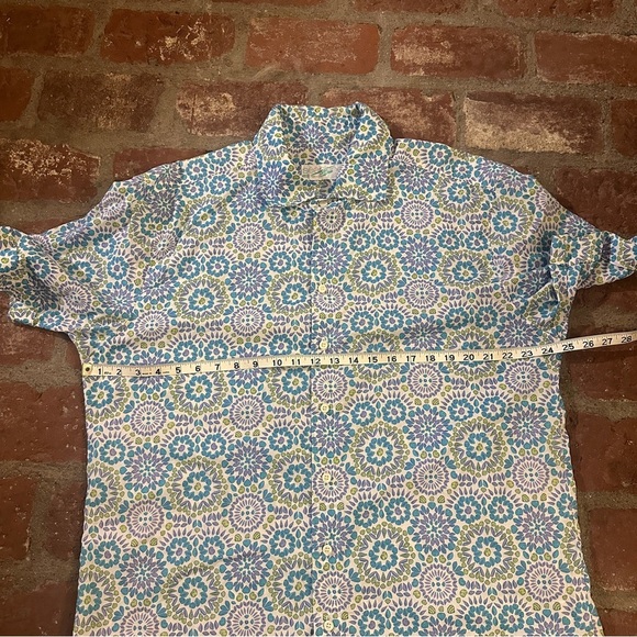 Men's Short Sleeve Shirt Seaplane Blue & White 2XL Lightweight Beach Unique - Picture 7 of 16